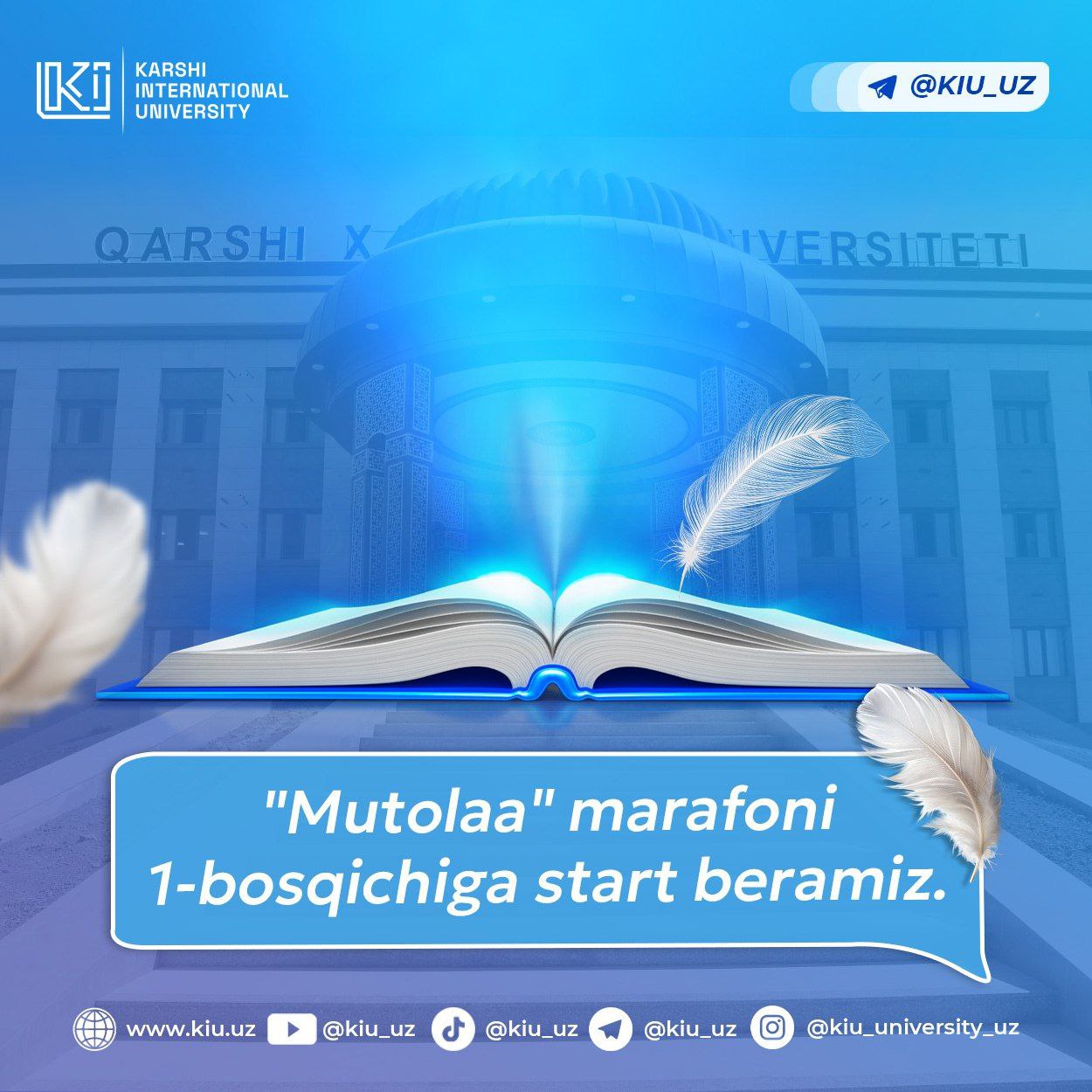 “We are kicking off the first stage of the ‘Mutolaa’ marathon.”
