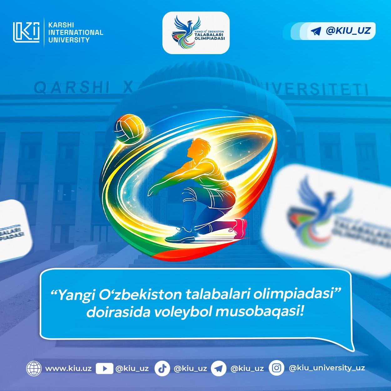 “Yangi O‘zbekiston talabalari olimpiadasi” doirasida voleybol musobaqasi!